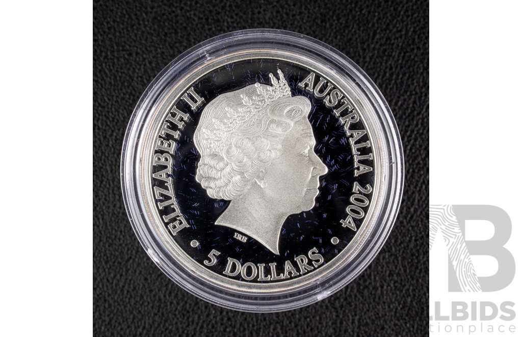 Australian RAM 2004 Five Dollar Silver Proof coin, Bicentenary Tasmania 