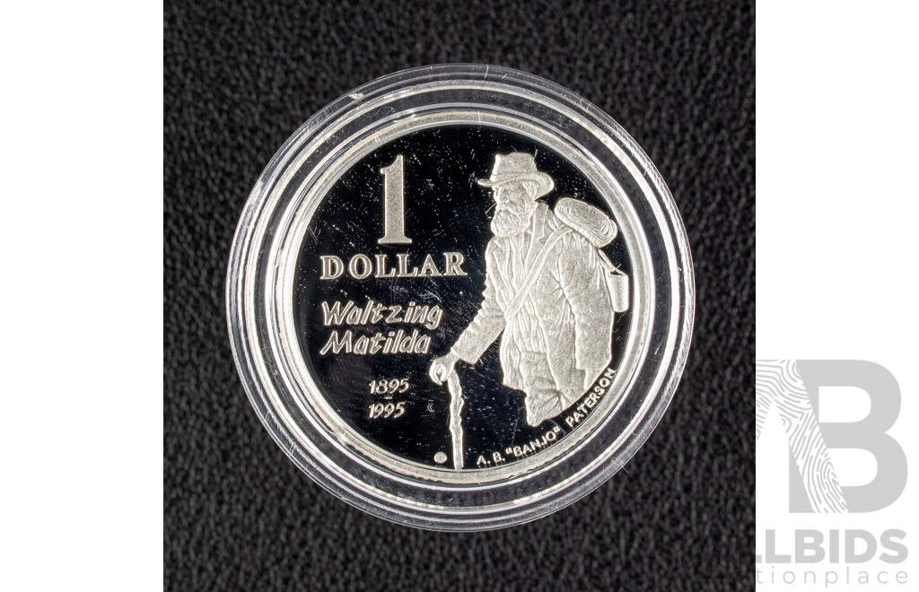 Australian RAM 1995 RAM One Dollar Proof Coin, Waltzing Matilda