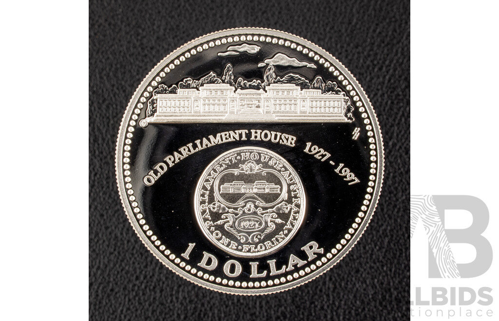 Australian RAM 1997 Silver One Dollar Coin, Old Parliament House