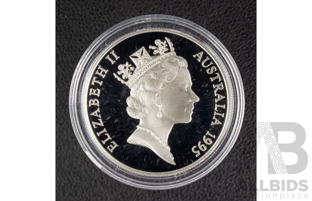 Australian 1995 Silver Ten Dollar, Endangered Species, Numbat 