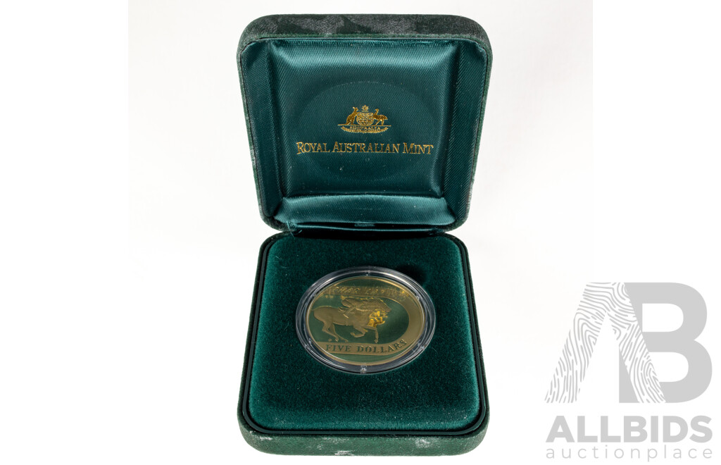 Australian 2000 Five Dollar Proof Coin, Phar Lap 