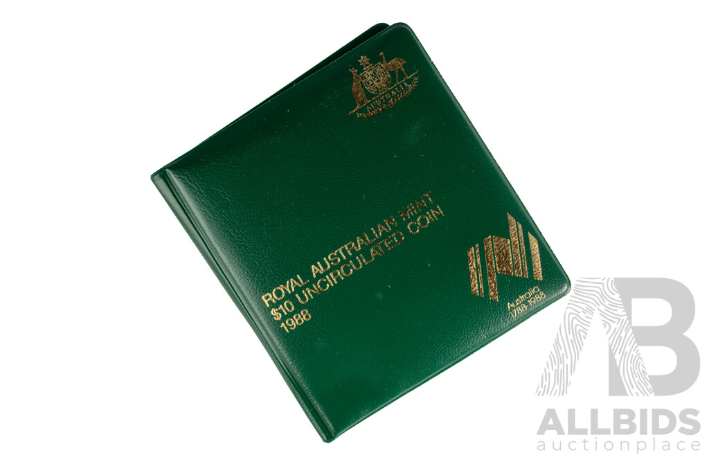 Australian RAM 1988 Silver Ten Dollar coin, Bicentennial