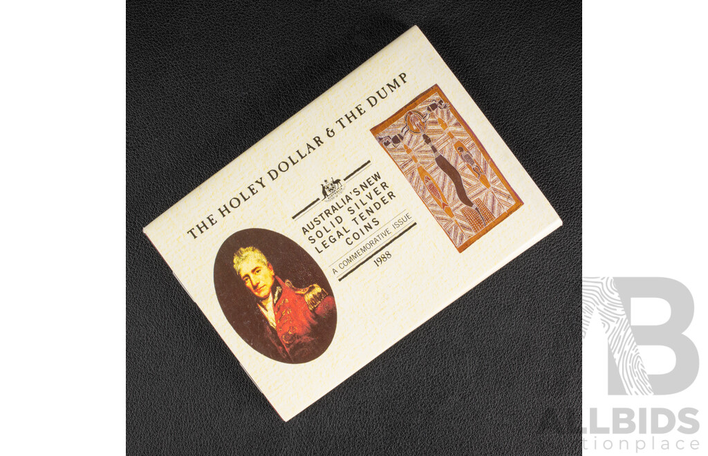 Australian Perth Mint 1988 Silver Holey Dollar and Dump