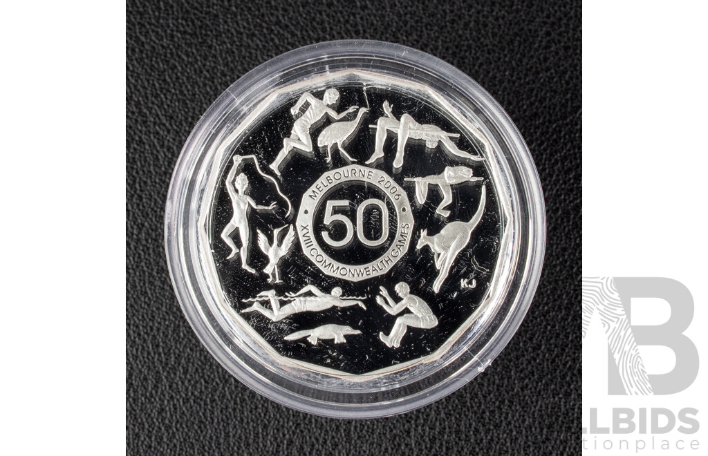 Australian 2006 Proof Fifty Cent Coin Melbourne Commonwealth Games