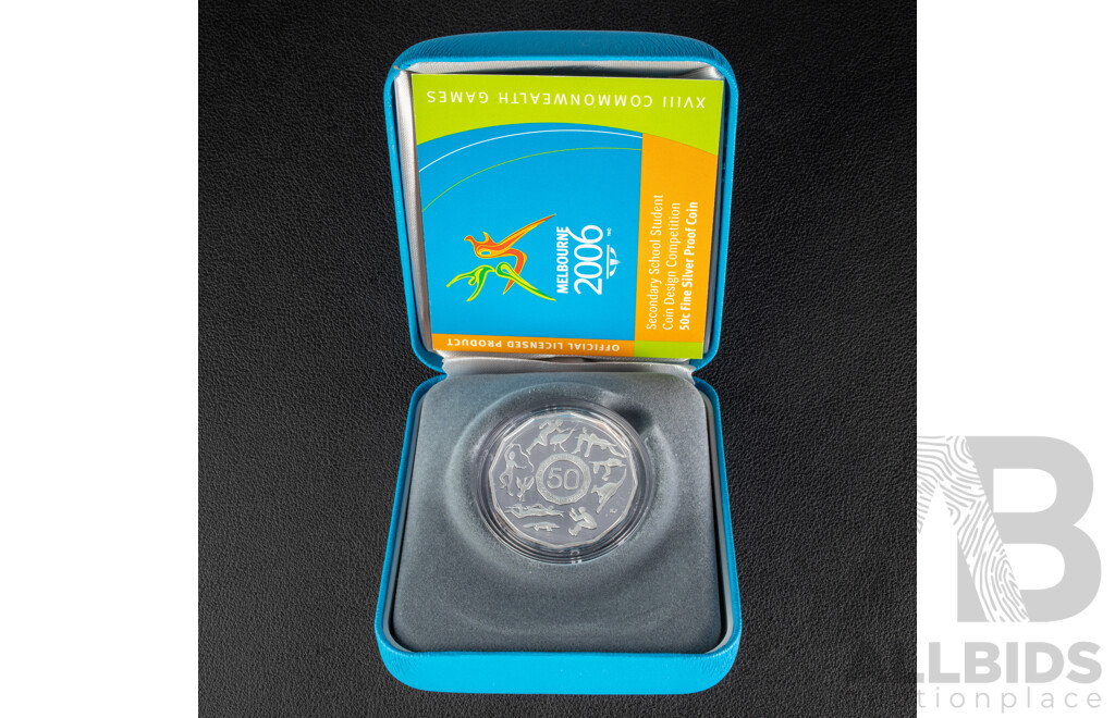Australian 2006 Proof Fifty Cent Coin Melbourne Commonwealth Games