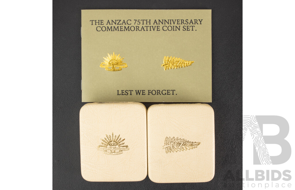 Australian 1990 ANZAC 75th Commemorative coin set
