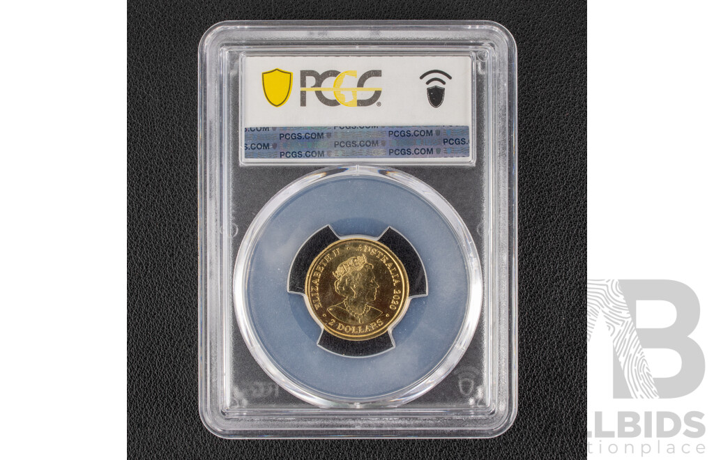 Australian 2020 Two Dollar Coin, Firefighters coin. PCGS MS64 Choice UNC.