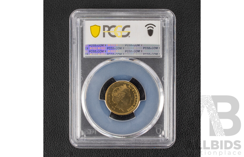 Australian RAM 2014 Two Dollar coin. Remembrance, PCGS MS63 a/Choice UNC.