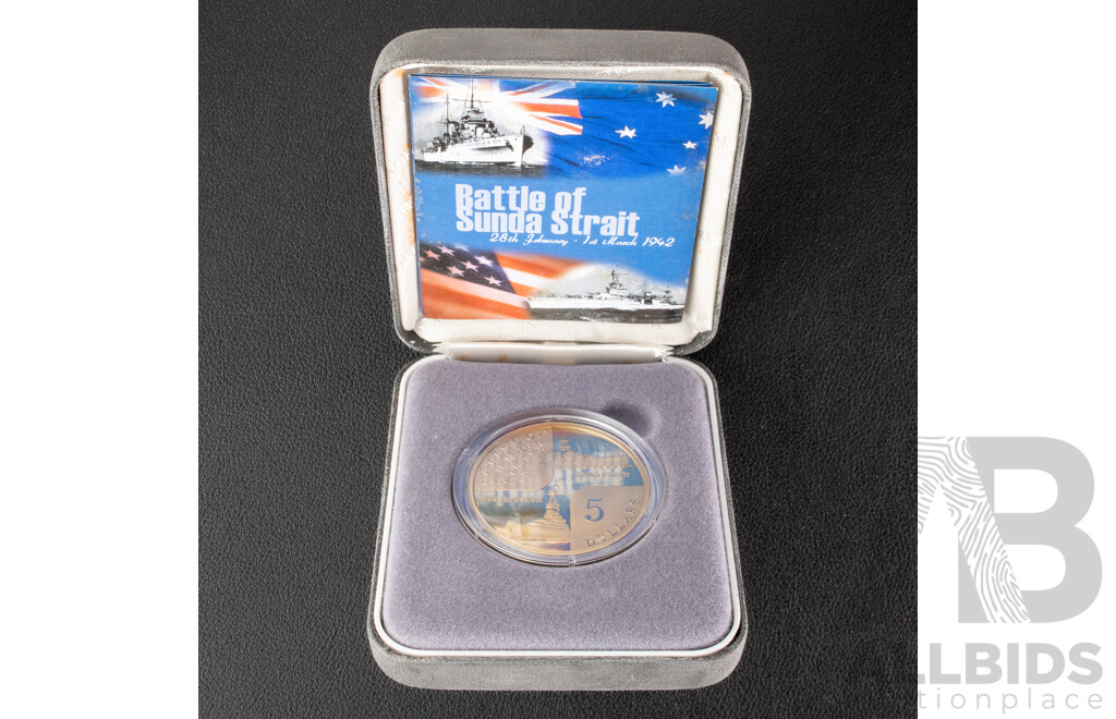 Australian Perth Mint 2002 Proof Five Dollar Coin. HMAS Perth.