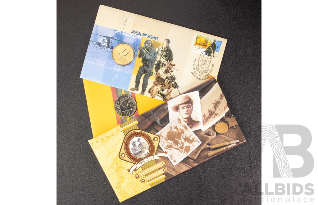Australian RAM 1995, 2005, 2007 Military Medal and Coins