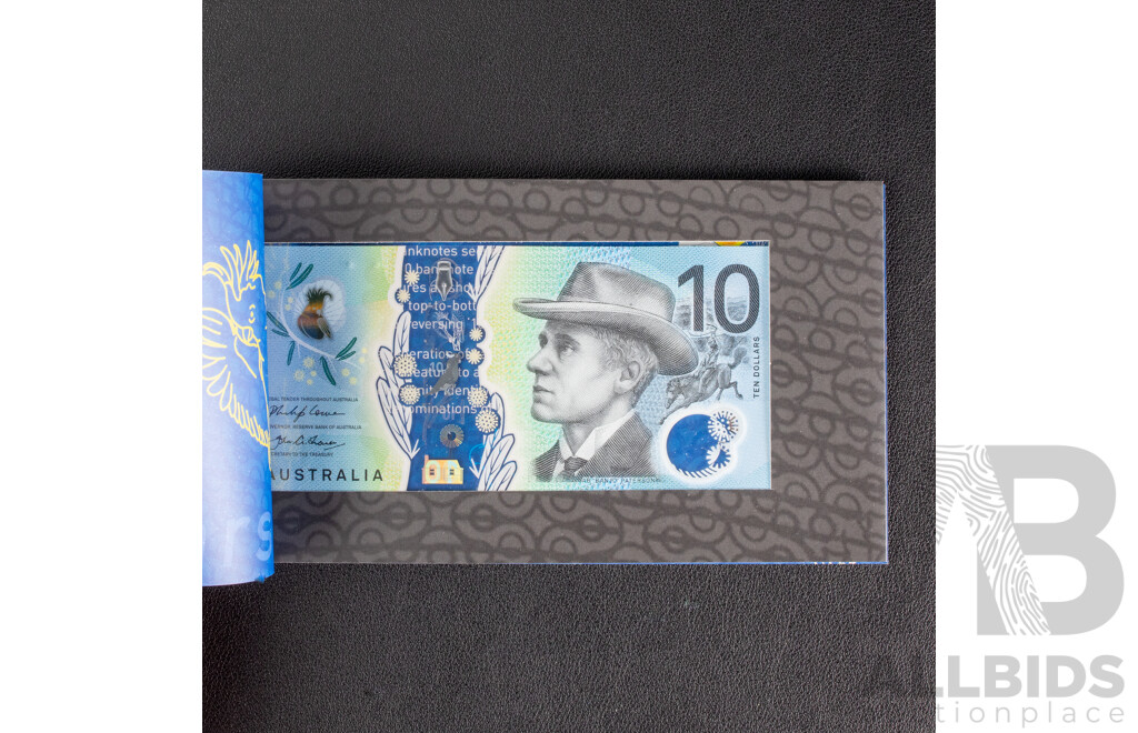 Three Australian 2017 Ten Dollar Next Generation Bank Notes, Lowe/Fraser, Consecutive BB10629755 - BB10629757