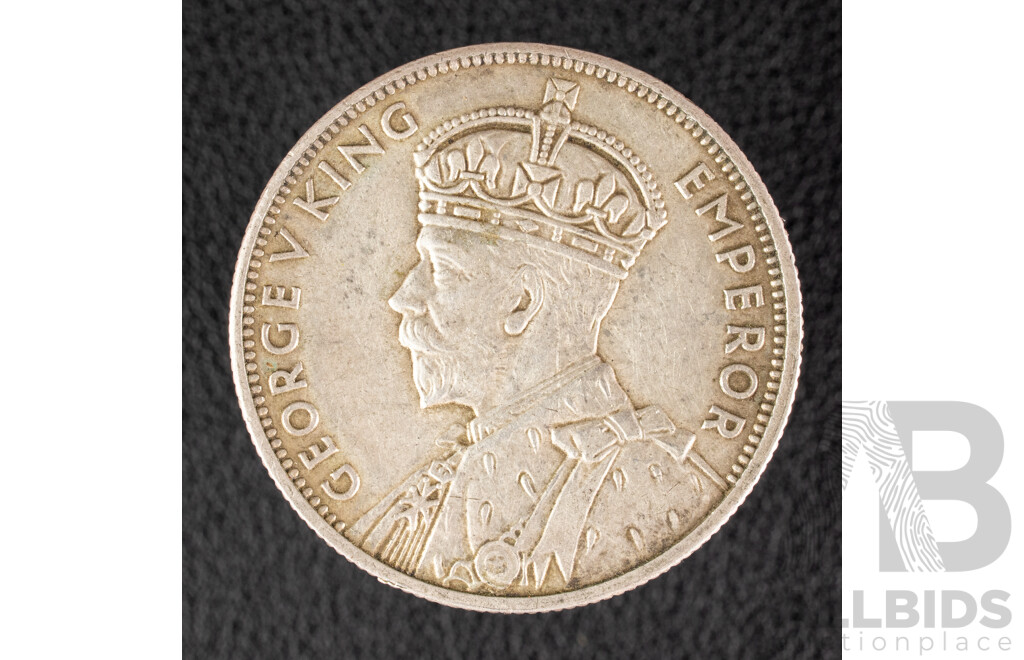 Rare Australian 1934-35 Silver KGV Florin, Commemorative Victoria Centenary .925