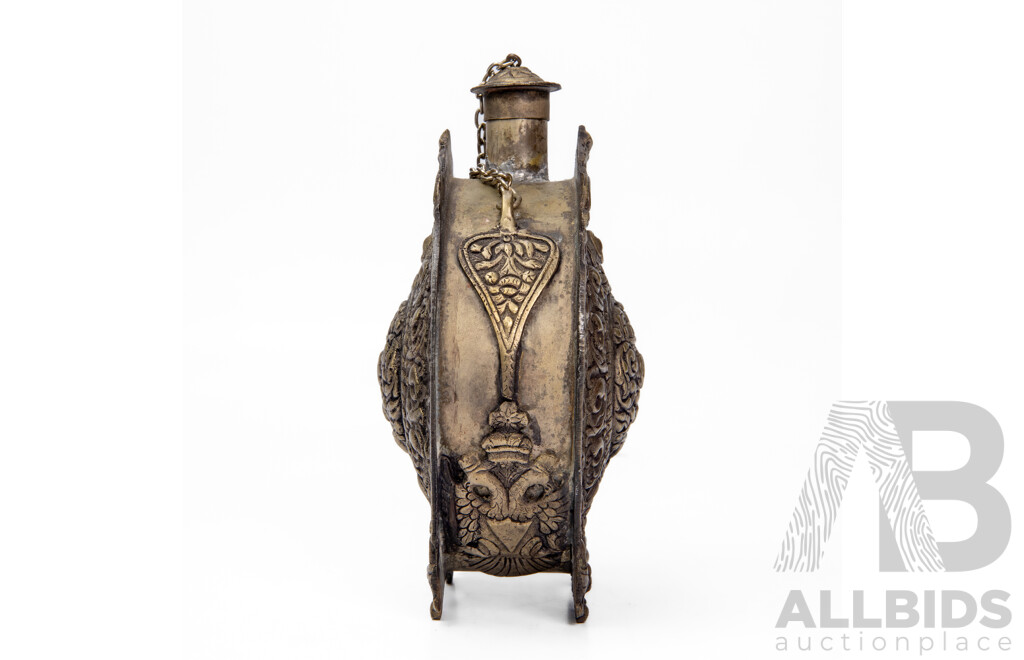 Antique Ornate Russian Powder Flask