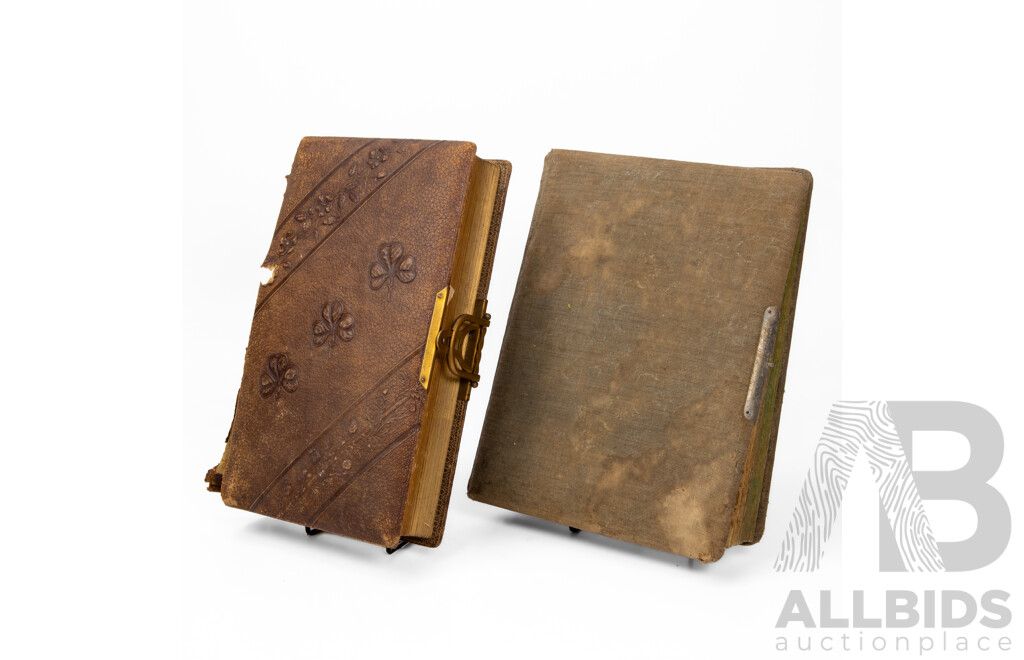 Two Antique Photo Albums