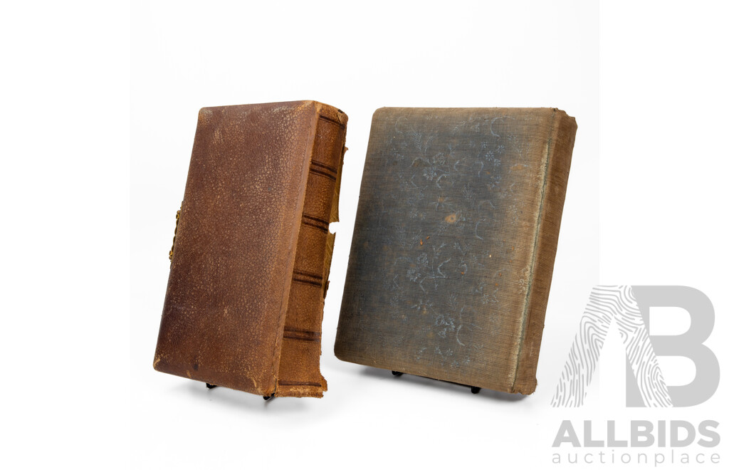 Two Antique Photo Albums