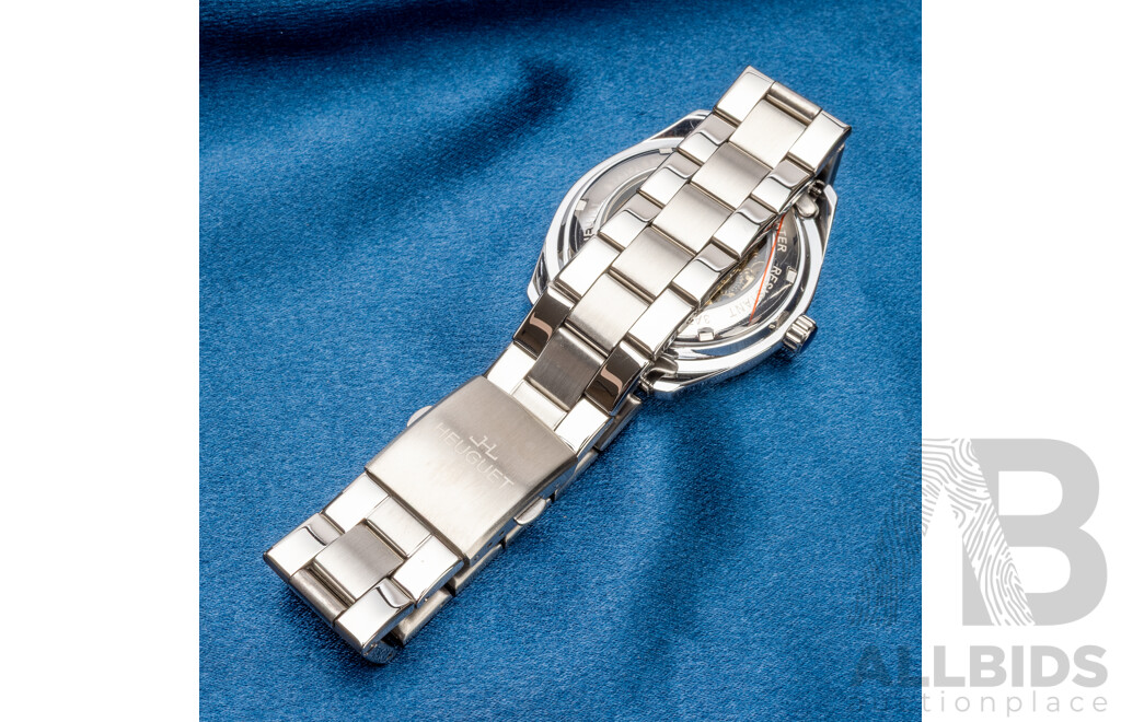 Heuguet HEU101 Automatic Skeleton Mechanical Watch - Silver
