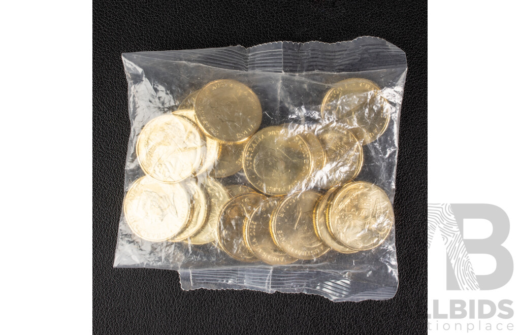 Twenty Australian 2025 UNC Commemorative One Dollar Coins, Aussie Big Things