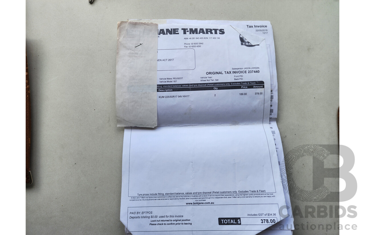 1/2005 Peugeot 607 4d Sedan Black 2.9L