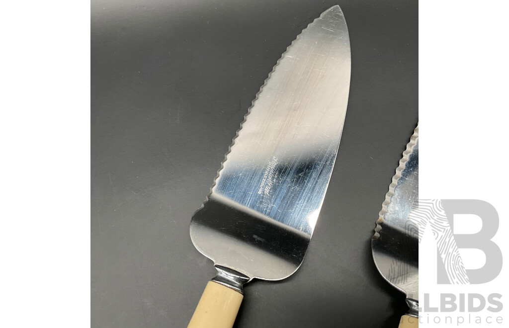 Vintage Rare Hiram Wild 'Equal' Bone Handle Knives and Assorted Vintage Cutlery