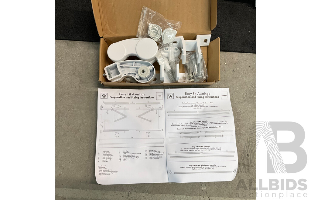 Smart Home Easy Fit Awning 3x2M - Black