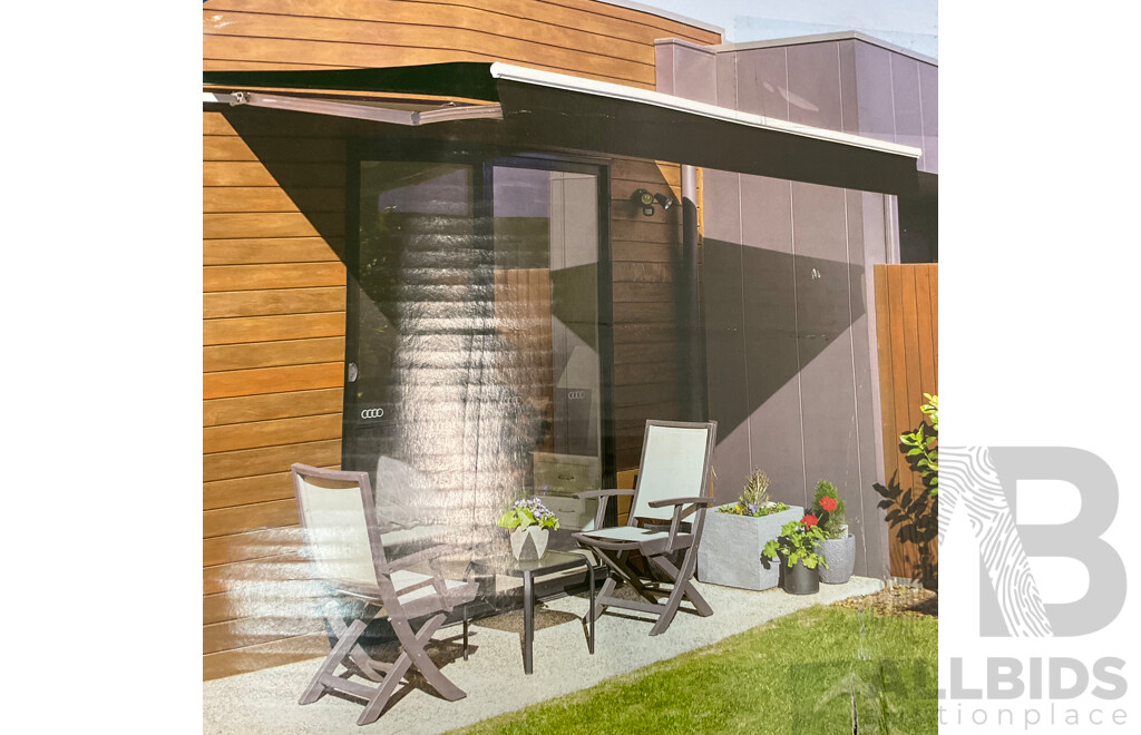 Smart Home Easy Fit Awning 3x2M - Black