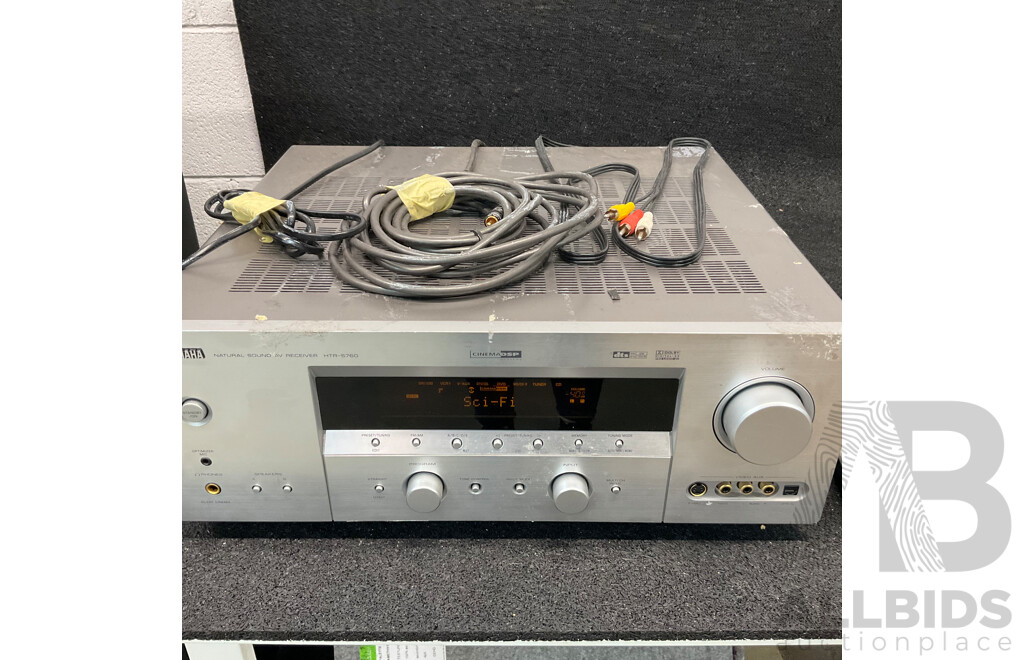 Yamaha HTR-5760 Natural Sound AV Receiver & Jamo a 3Cen Center Speaker with Surround Speakers & Jensen X-7 2 Way 180 Watt Speaker