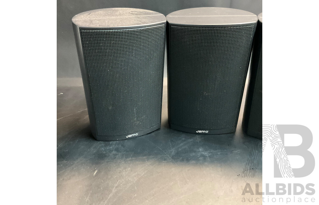 Yamaha HTR-5760 Natural Sound AV Receiver & Jamo a 3Cen Center Speaker with Surround Speakers & Jensen X-7 2 Way 180 Watt Speaker