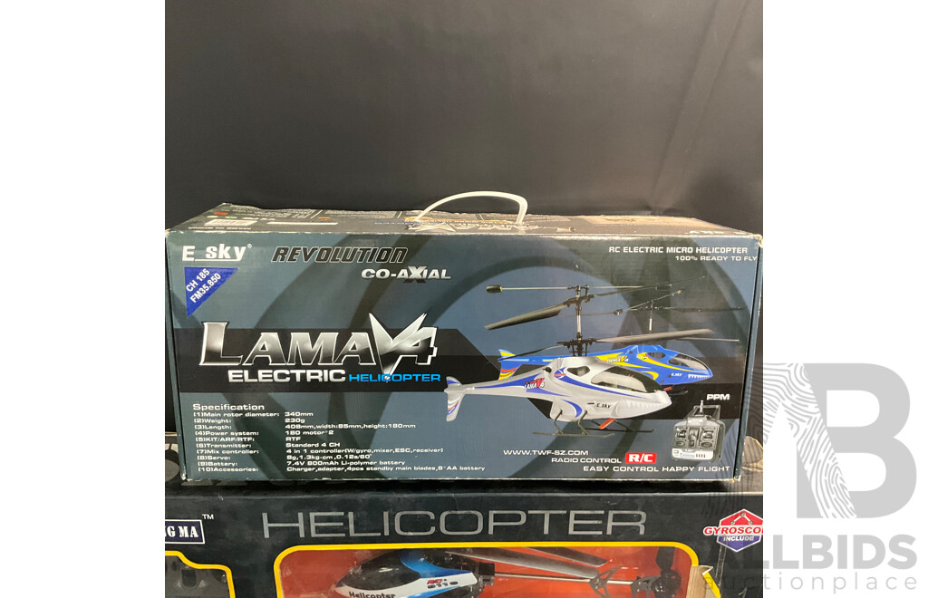 Kyosho Mini ZFerrari F430 GT Remote Control Car & Esky LaMa4 & Shuang Ma Electric Helicopter & Mini 3 Pro Storage Box