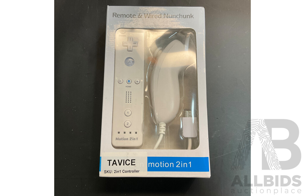 Nintendo Wii Console with Wii Fit Plus and MarioKart Game/Steering Wheel & Sports Pact 8 in 1 for Wii Sports Resort