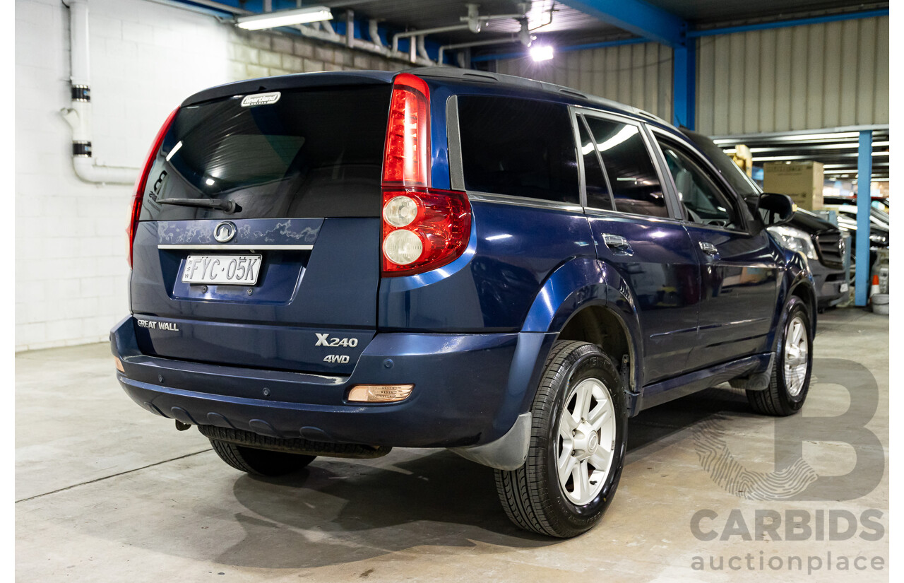 5/2011 Great Wall X240 (4x4) CC6461KY MY11 4d Wagon Universe Blue 2.4L
