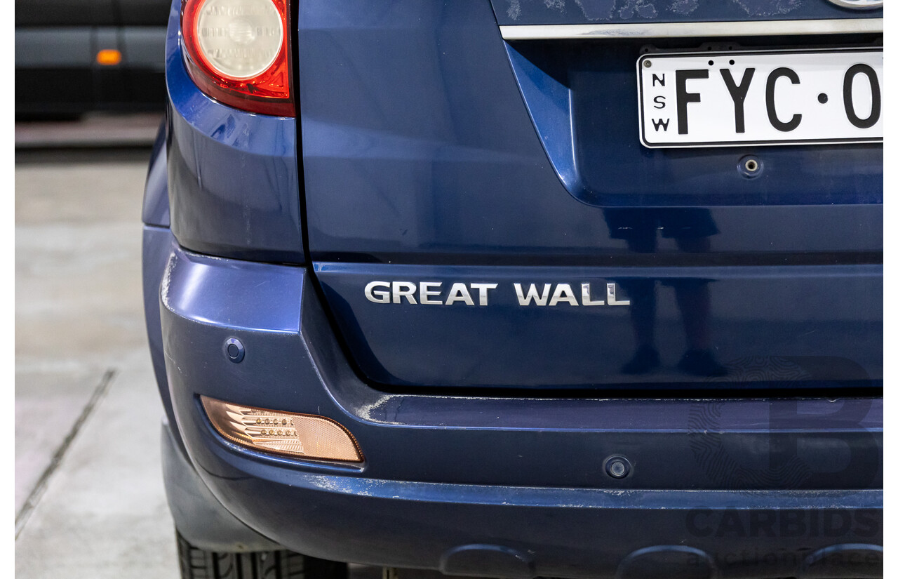 5/2011 Great Wall X240 (4x4) CC6461KY MY11 4d Wagon Universe Blue 2.4L