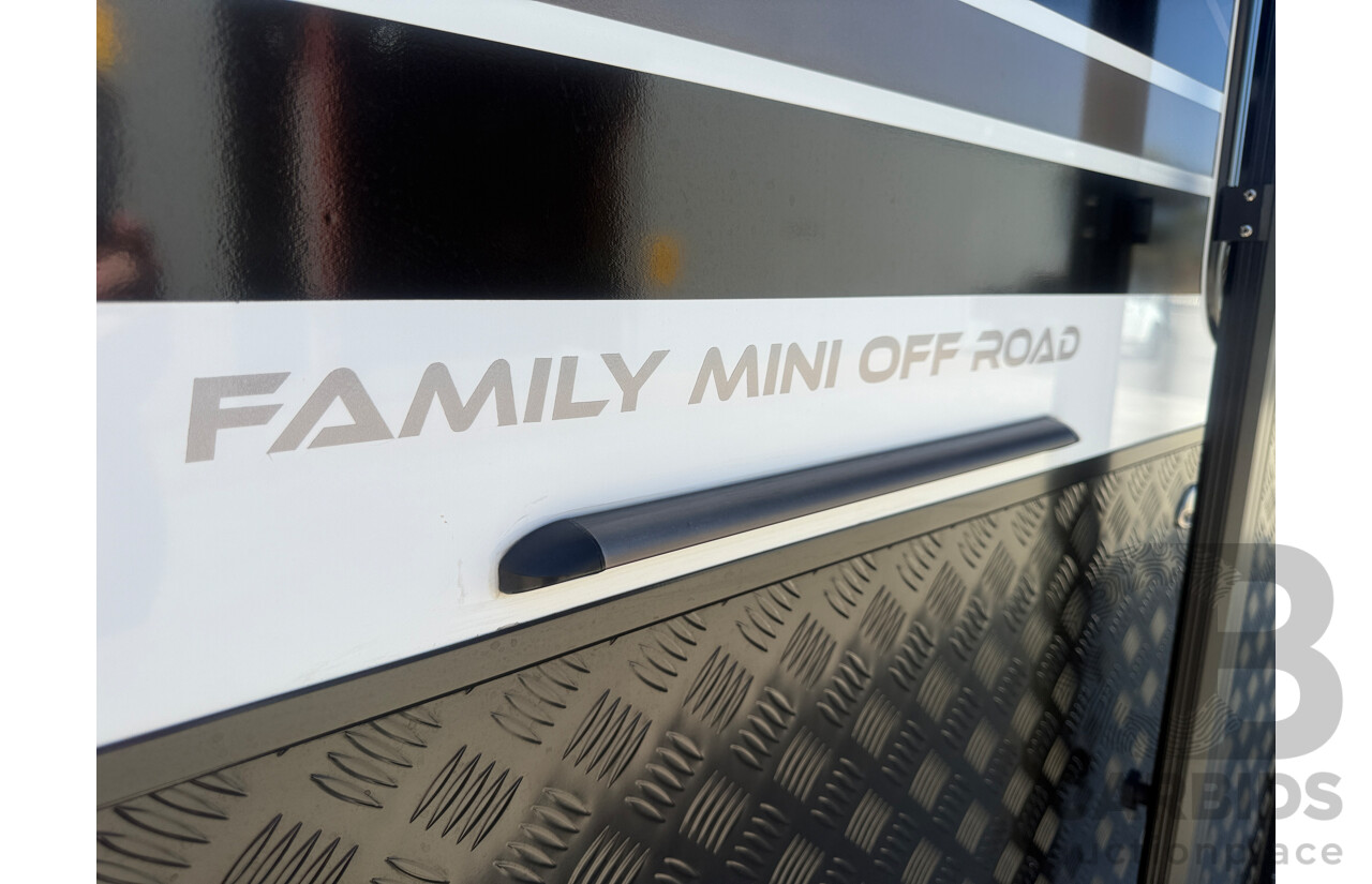 2024 MALIBU FAMILY MINI 2 BUNK 17FT SINGLE AXLE CARAVAN - WHITE/BLACK