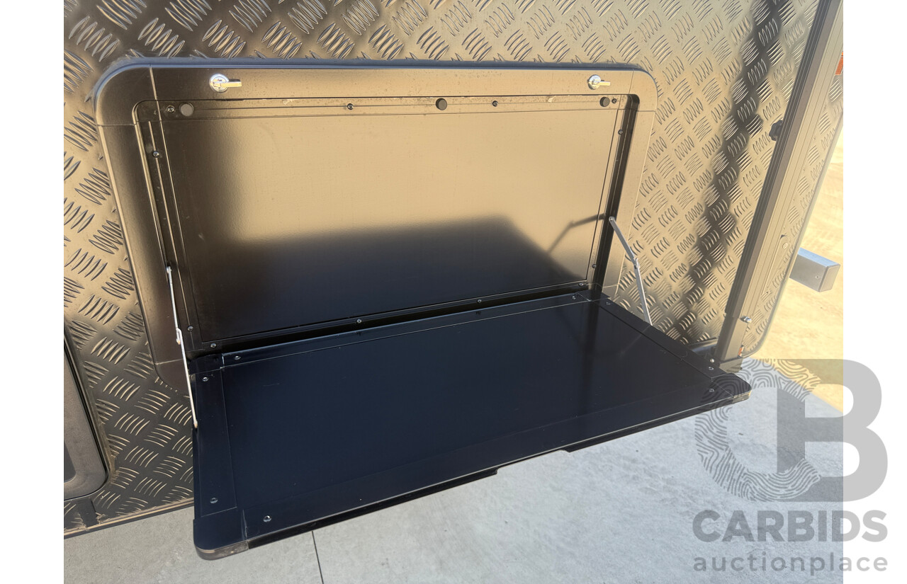 2024 MALIBU FAMILY MINI 2 BUNK 17FT SINGLE AXLE CARAVAN - WHITE/BLACK