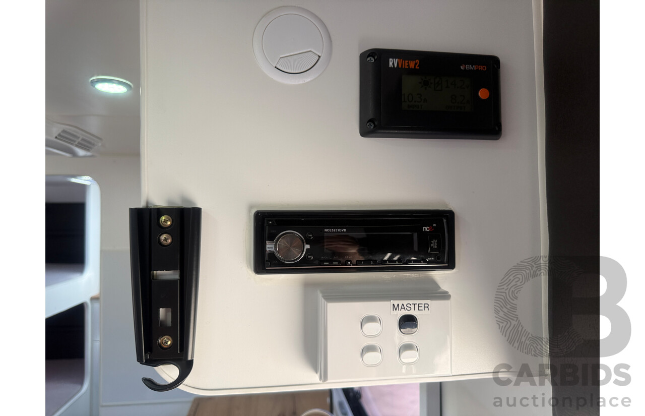 2024 MALIBU FAMILY MINI 2 BUNK 17FT SINGLE AXLE CARAVAN - WHITE/BLACK