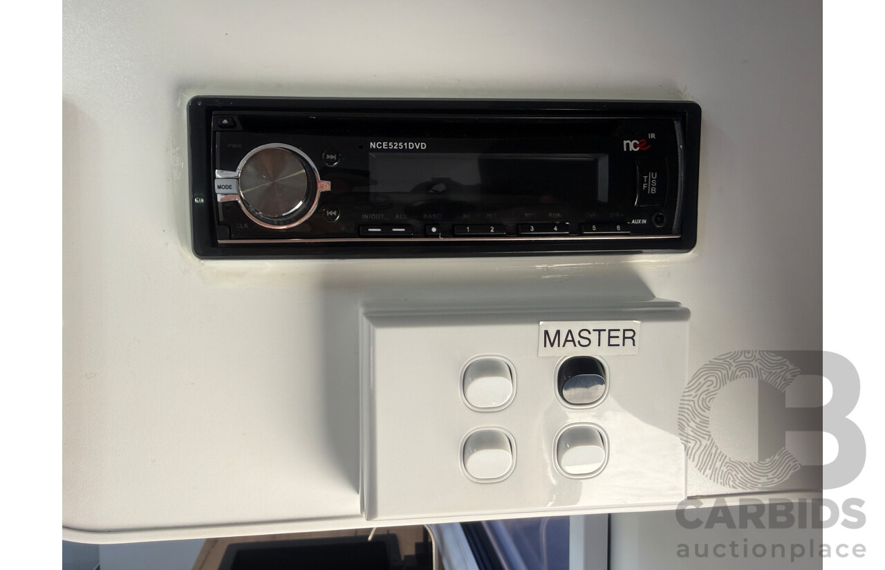 2024 MALIBU FAMILY MINI 2 BUNK 17FT SINGLE AXLE CARAVAN - WHITE/BLACK