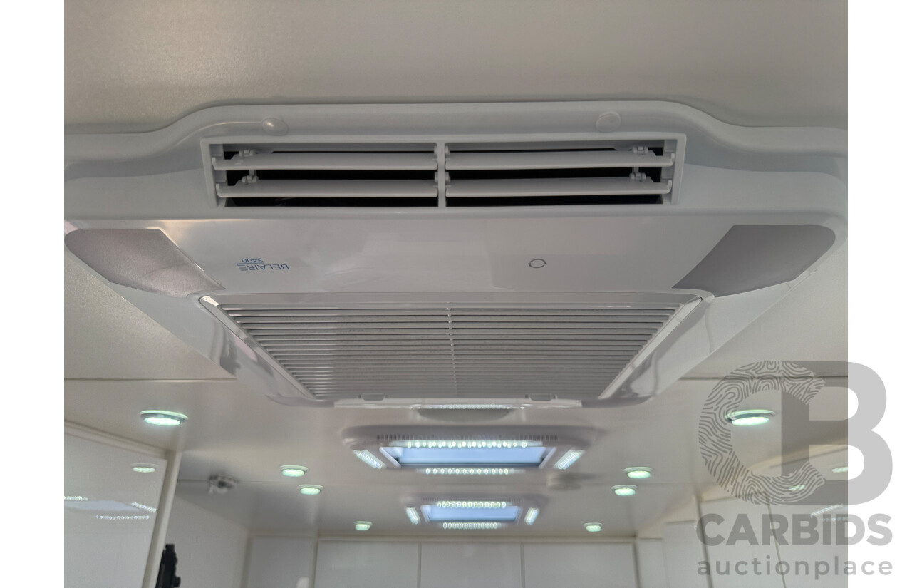 2024 MALIBU FAMILY MINI 2 BUNK 17FT SINGLE AXLE CARAVAN - WHITE/BLACK