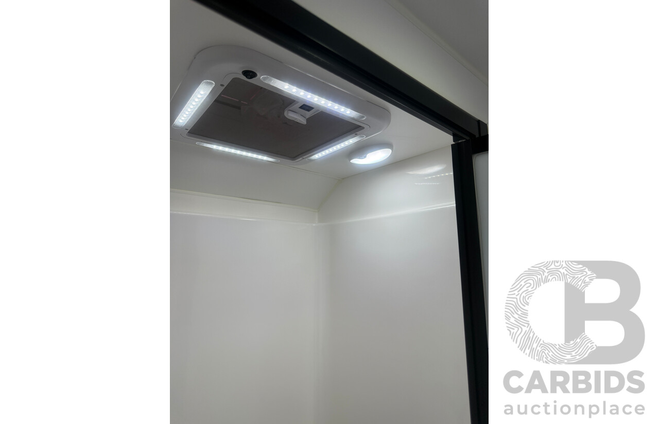 2024 MALIBU FAMILY MINI 2 BUNK 17FT SINGLE AXLE CARAVAN - WHITE/BLACK