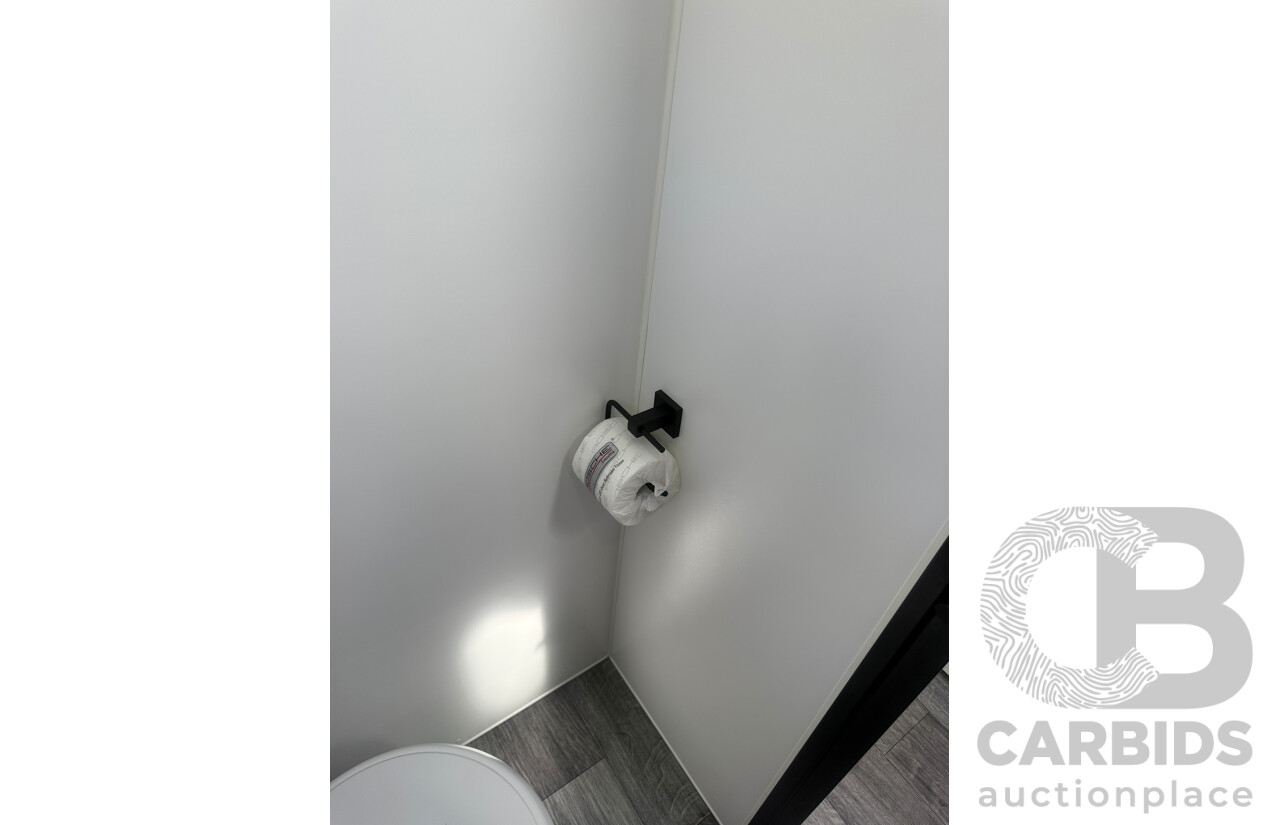 2024 MALIBU FAMILY MINI 2 BUNK 17FT SINGLE AXLE CARAVAN - WHITE/BLACK