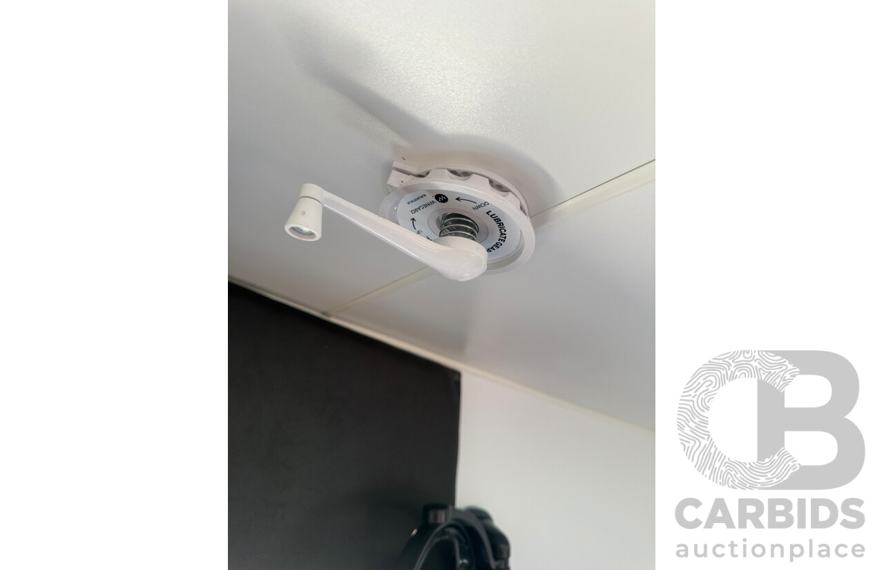 2024 MALIBU FAMILY MINI 2 BUNK 17FT SINGLE AXLE CARAVAN - WHITE/BLACK