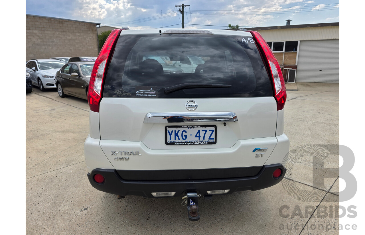 9/2013 Nissan X-Trail ST (4x4) T31 SERIES 5 4d Wagon White 2.5L