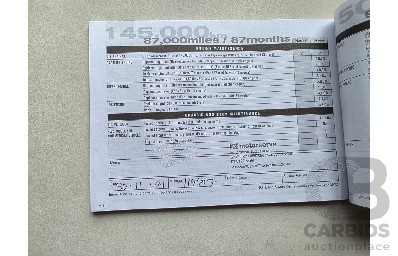 9/2013 Nissan X-Trail ST (4x4) T31 SERIES 5 4d Wagon White 2.5L