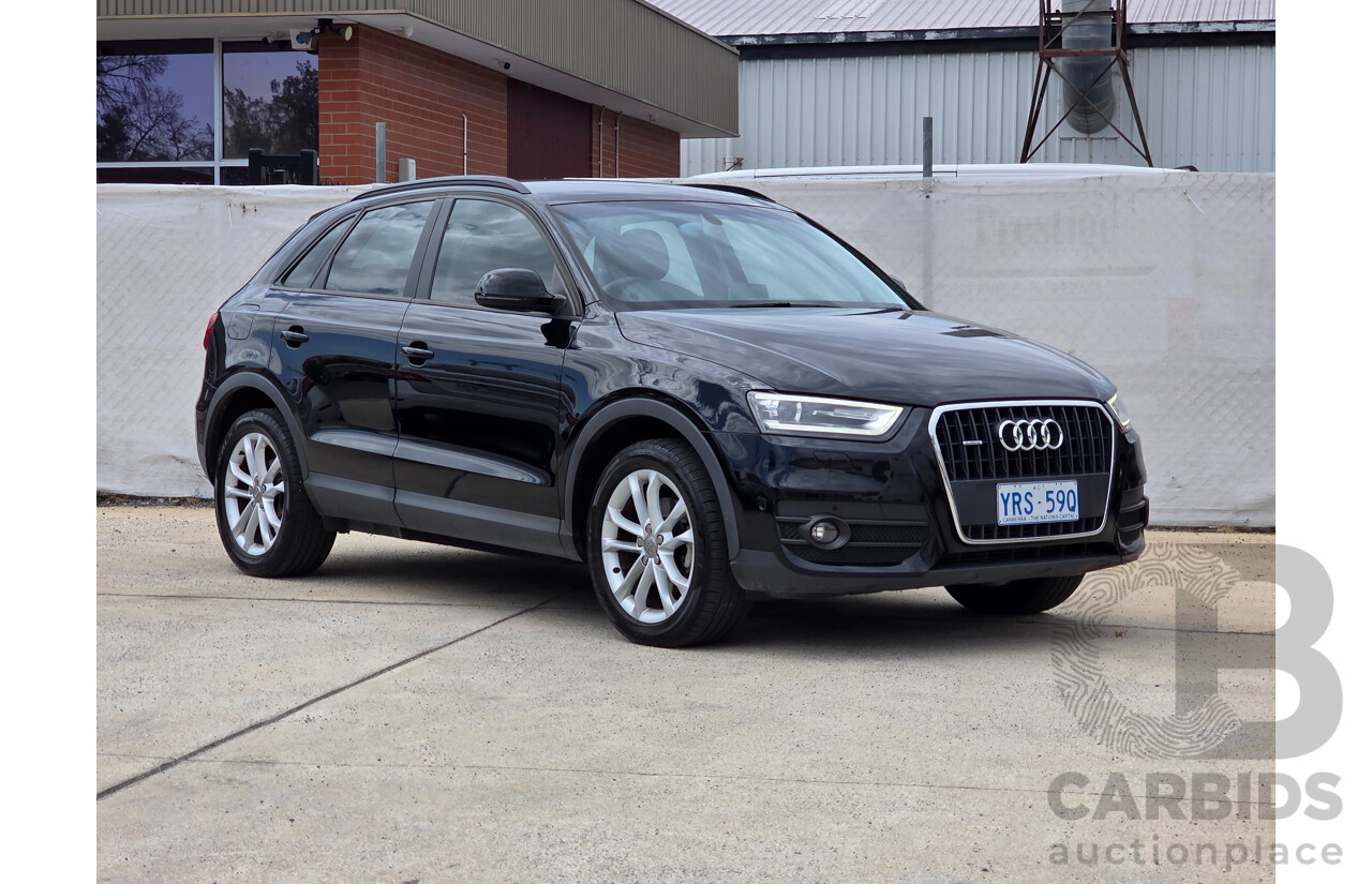 10/2012 Audi Q3 2.0 TFSI Quattro (125kw) 8U 4d Wagon Black 2.0L