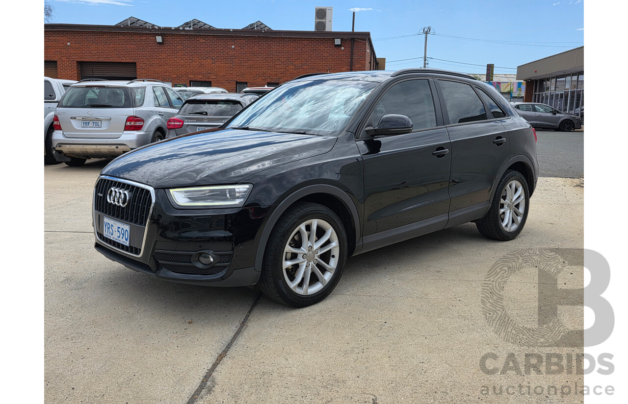 10/2012 Audi Q3 2.0 TFSI Quattro (125kw) 8U 4d Wagon Black 2.0L