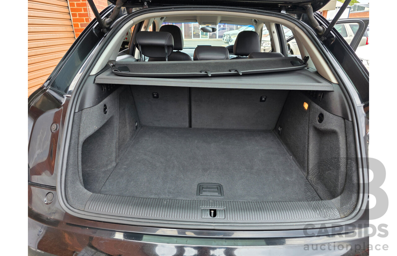 10/2012 Audi Q3 2.0 TFSI Quattro (125kw) 8U 4d Wagon Black 2.0L
