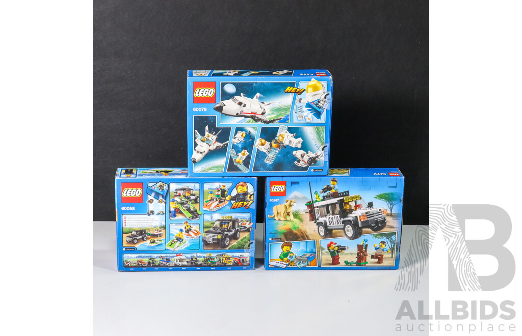 Lego City Vehicles 60058, 60078 & 60267, Brand New in Box (3)
