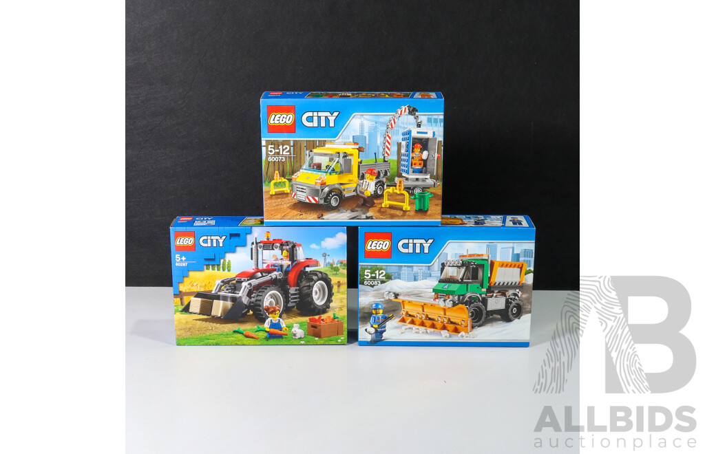 Lego City Vehicles 60083, 60287 & 60073, Brand New in Box (3)