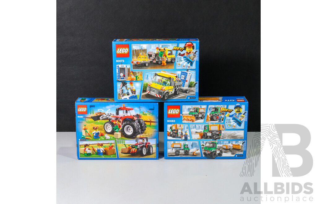 Lego City Vehicles 60083, 60287 & 60073, Brand New in Box (3)