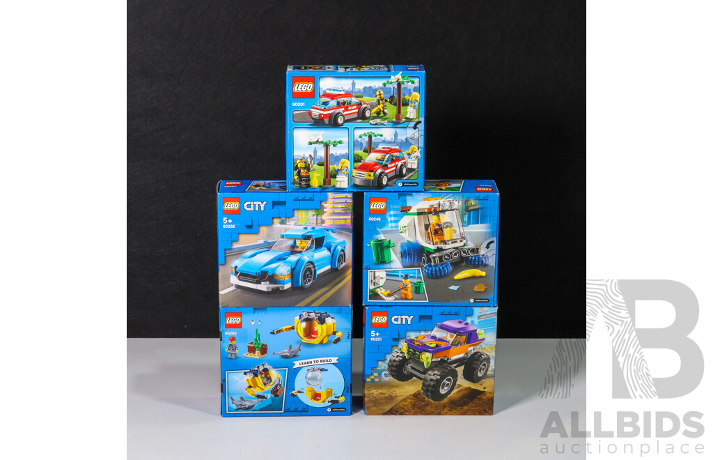 Lego City Vehicles 60249, 60285, 60263, 60251 & 60001, Brand New in Box (5)