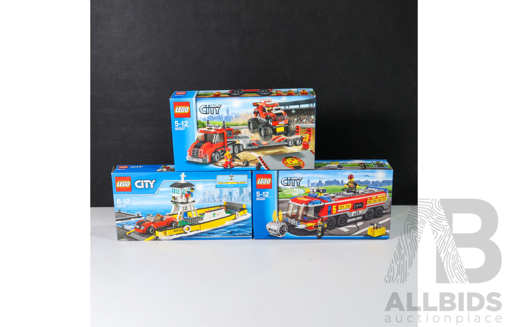 Lego City Vehicles 60027, 60119 & 60061, Brand New in Box (3)