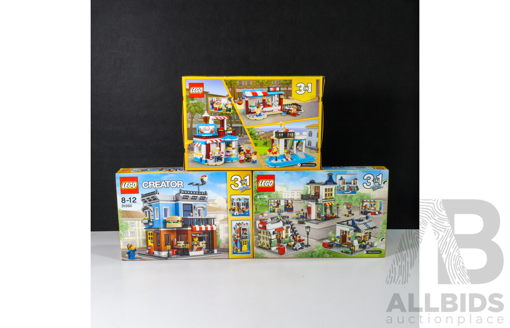 Lego Creator Dwellings 31050, 31077 & 31036, Brand New in Box (3)